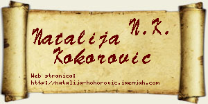 Natalija Kokorović vizit kartica
